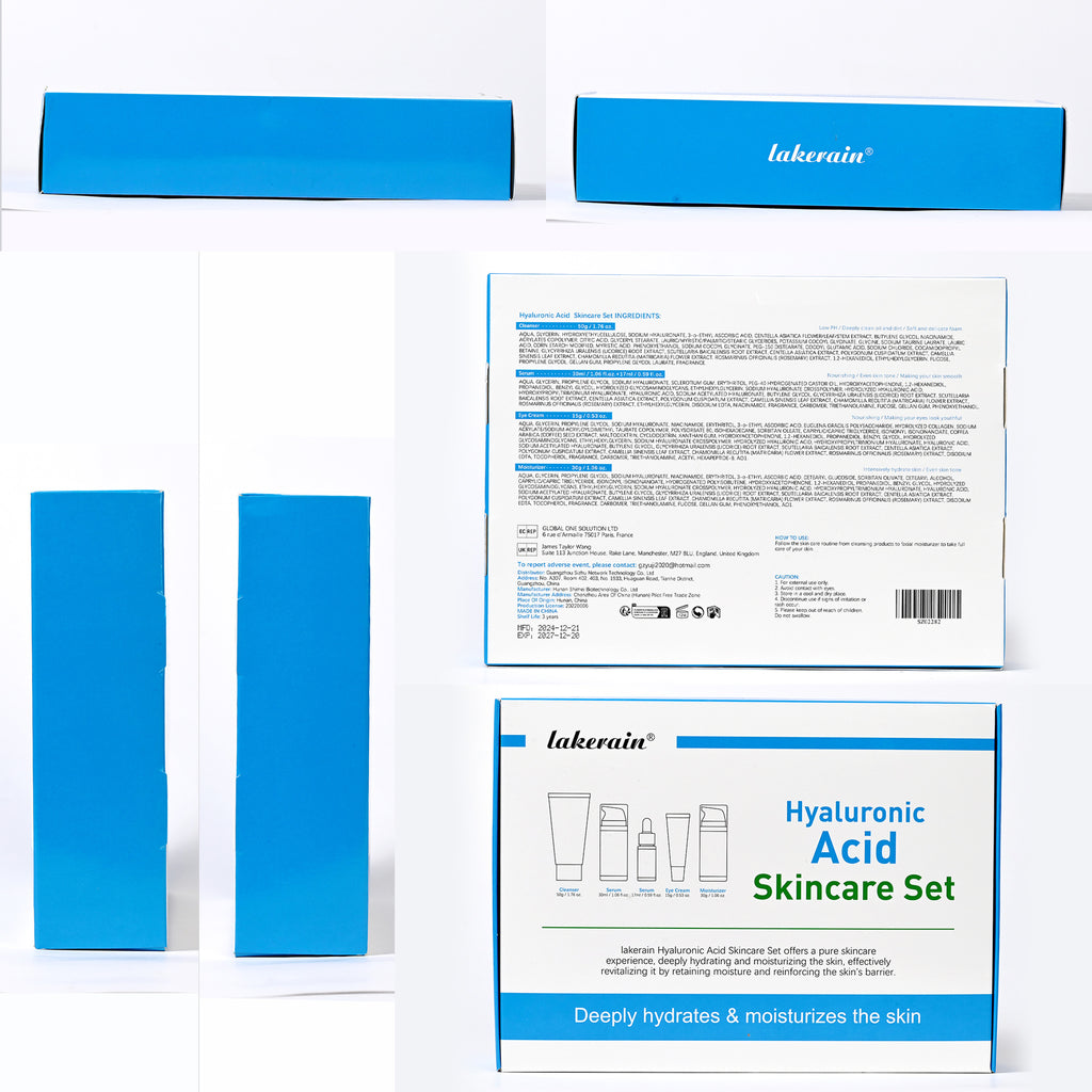 Hyaluronic Acid Skin Care Set Facial Dry Hydrating